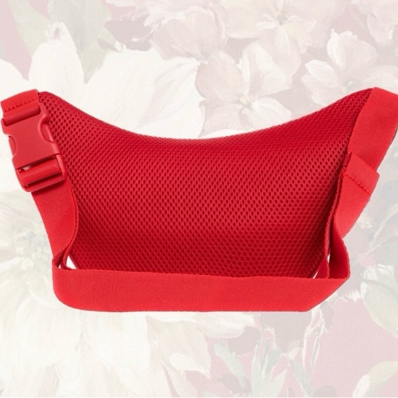 ADIDAS Originals X Thebe Magugu Logo Belt Bag Red Fanny Pack NWT - Picture 2 of 4